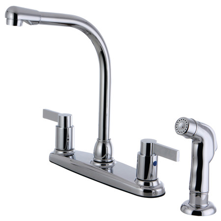 NUVOFUSION FB2751NDLSP 8-Inch Centerset Kitchen Faucet with Sprayer FB2751NDLSP